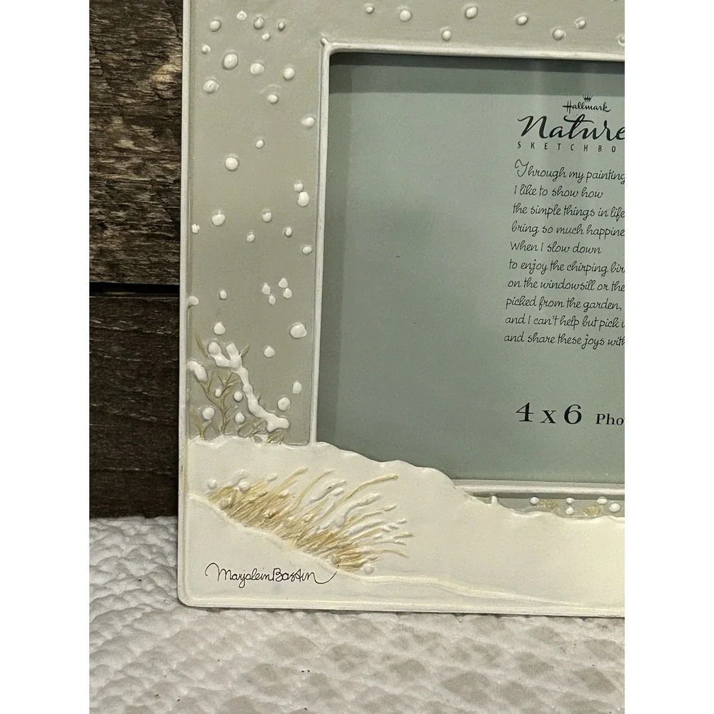 Hallmark‎ Marjolein Bastin Picture Frame Natures Sketcbook 4x6 Birds New